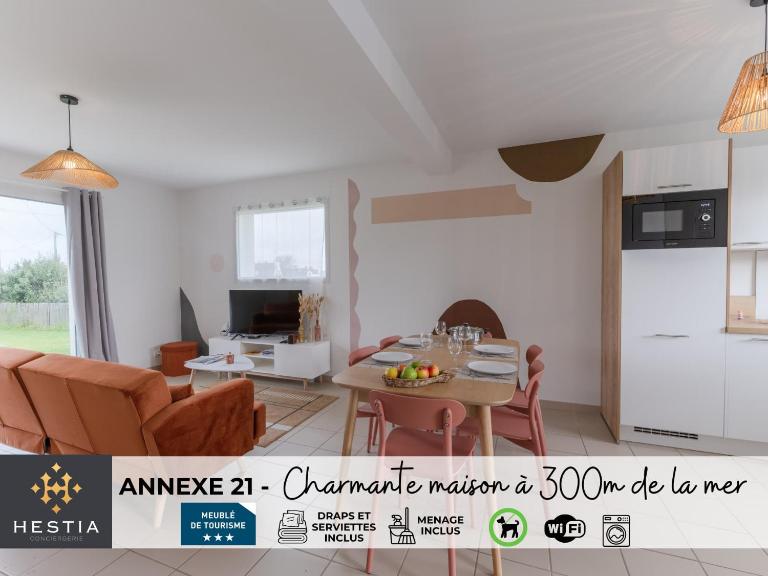 AN 21 - Charmante maison a 300m de la mer - Chambres d'hôtes Porspoder
