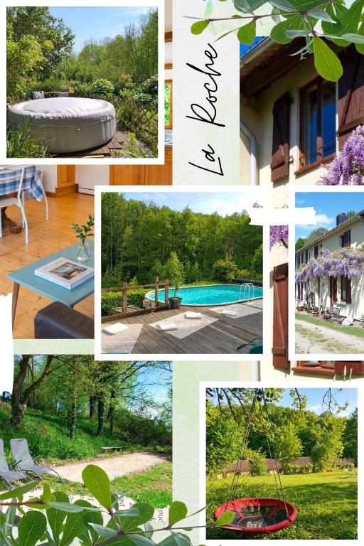 Les Glycines Gîtes - La Roche gîte - shared solar heated pool - garden spa - fenced garden for dogs - B&B Vernoux-en-Gâtine