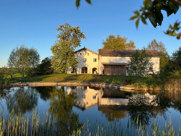 Esterbauer Homes, Gewölbe Wohnung 4P, Moderne Stadel Loft 4P und Generationen Farmhaus 9P in ruhiger Alleinlage mit Schwimmteich am Hof Neuberg - B&B Niedertaufkirchen