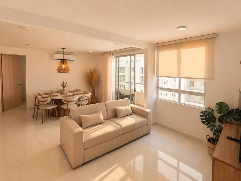 Cartagena Inawa Condo - Sleeps 6 - 7 min Walking from beach - Chambres d'hôtes Carthagène