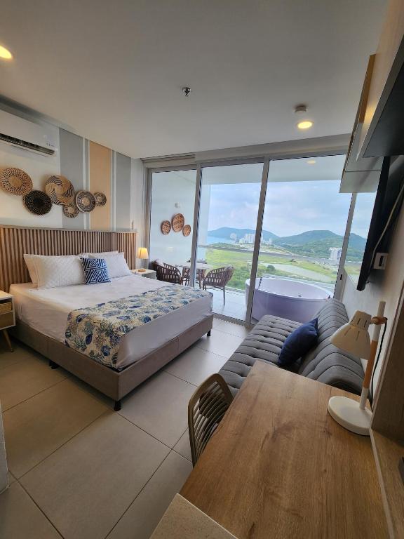 Suite con Jacuzzi y Espectacular Vista Piso 16 - Ferienwohnung Santa Marta