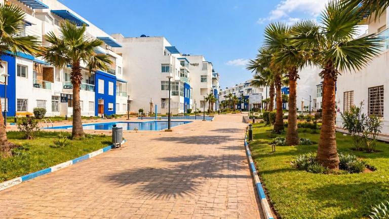 Residence Les Terrasses Beach and Pool - Ferienwohnung El Mansouria