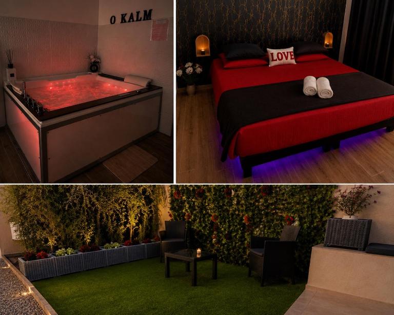 Love Room - Balnéo 4 places - King Size - Jardin privatif - Tarif dégressif plus de 1 nuit - Bed and Breakfast Aubagne