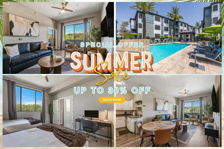 Ascent 1070 Scottsdale 2BR l 2BA l Free Parking l Pool l Gym - B&B Scottsdale