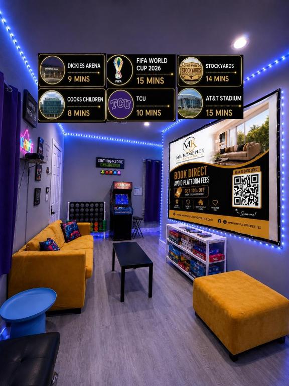 Babyproofed, CinemaHome, TCU,DikciesArena,Stockyard,FortWorth - B&B Fort Worth