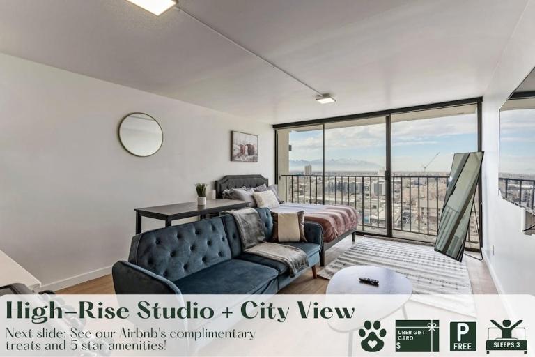 Mountain View 9th Floor City Views Free Pkg, Gym - Chambres d'hôtes Salt Lake City