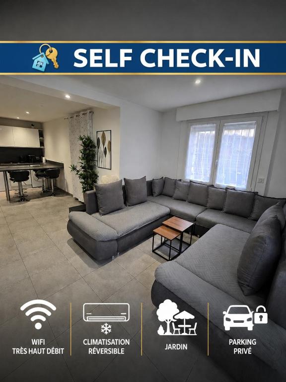 Monaco-beach 20min ground floor parking airconditioning wifi - Ferienwohnung La Trinité