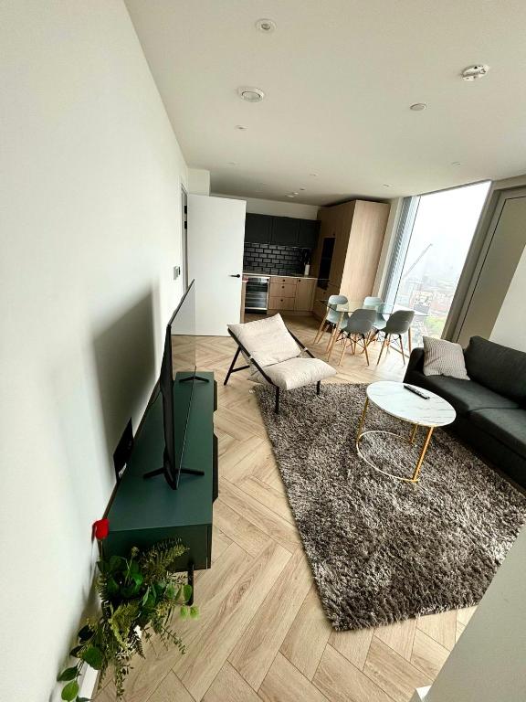 The Banks - Private Modern 2-Bed Skyline Apartment Manchester Central - Chambres d'hôtes Manchester