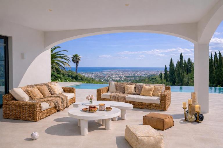 Luxury Sea Views Smart Villa Luz Bliss, 2 Stunning Sea Views, Infinity Pool, Sauna, Gym, Home Cinema, Full Smart Home Technology and Full Privacy - Bed and Breakfast Senhora da Luz