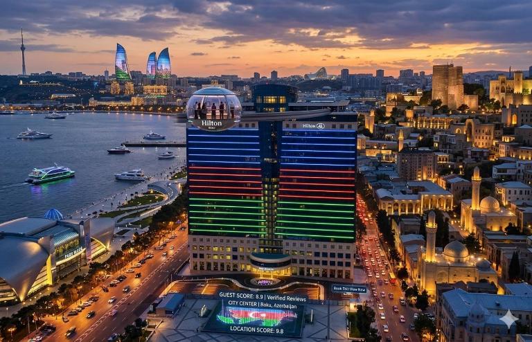 Hilton residence apartment Baku - B&B Bakú