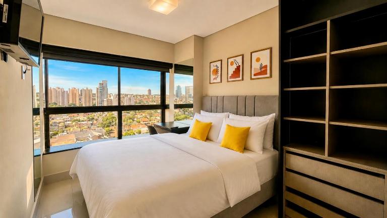 Loft Família com 2 Quartos no Vertigo - B&B Campo Grande