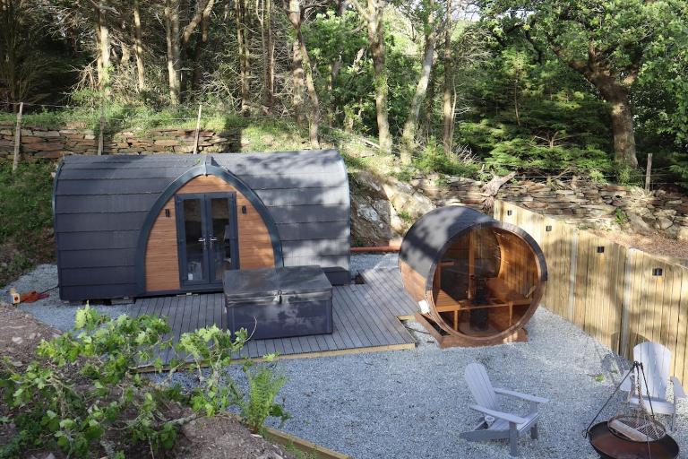 The Hideaway Spa Cabin Hot tub & Sauna - Ferienwohnung Barmouth