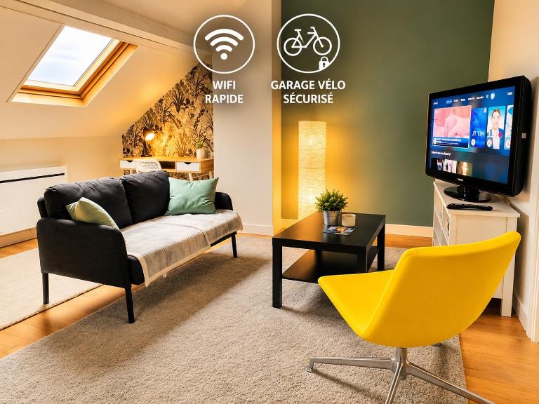 Appartement calme et spacieux, tout équipé - B&B Saint-Quentin