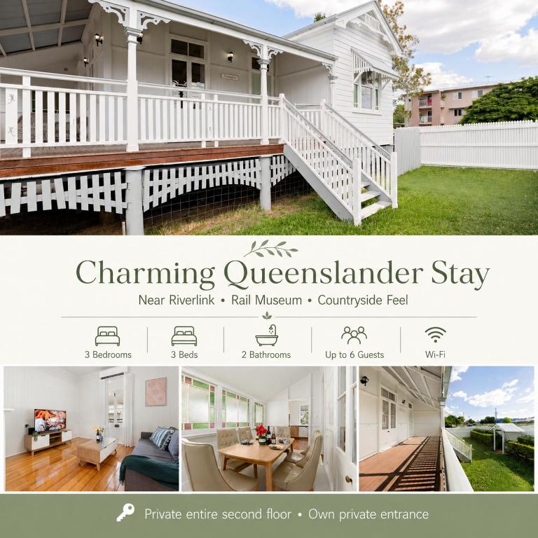 3BR Queenslander Retreat at Ipswich Riverlink - Ferienwohnung Ipswich