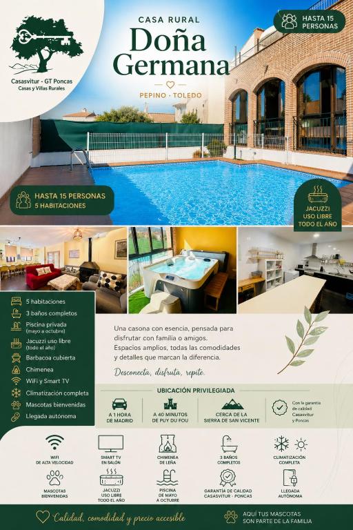 Casa Rural Doña Germana - Pepino - Toledo - Chambres d'hôtes Pepín