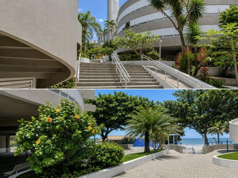 8 Apartamentos em Condomínio Fechado c/portaria presencial 24 hs à Beira mar na Praia do Tombo no Guarujá - Ferienwohnung Guarujá