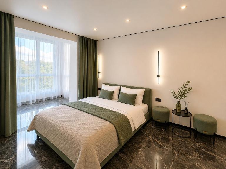 Сучасні апартаменти в новому ЖК Great House,район автовокзалу,центр,поруч обласна лікарня,парковка,автономне опалення,два окремі місця - B&B Rivne