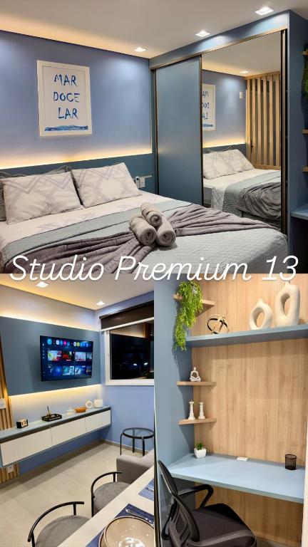 Studio13 Náutico Premium Queen Bed and Home Office - B&B Mogi das Cruzes