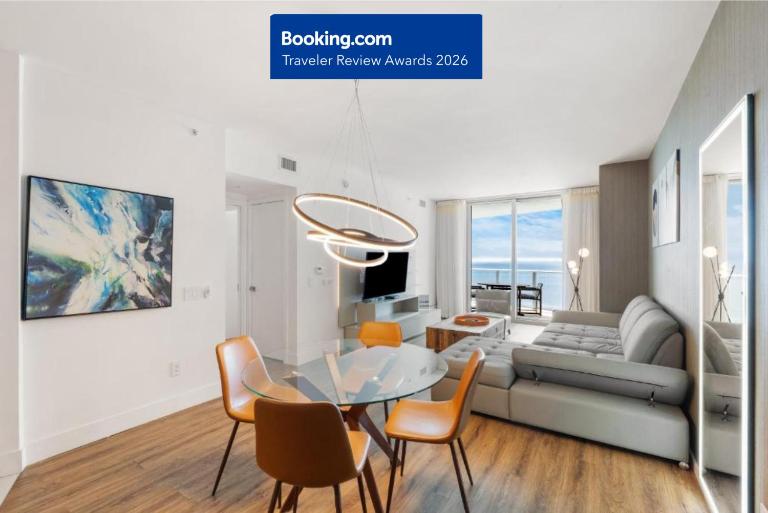 25 min to FIFA! Lyfe Resort Oceanfront Luxury Apartment - Exclusive Stay in Hollywood Beach - Ferienwohnung Hollywood
