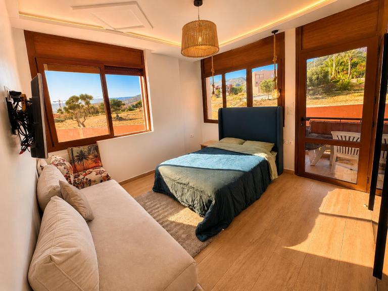 Sea View Family Apt - Terrace - 5 min Beach - Imi Ouaddar - Ferienwohnung Imi Ouaddar