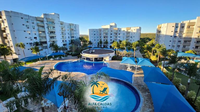Lagoa Quente Flat Service - 205-B - Caldas Novas GO - Chambres d'hôtes Caldas Novas