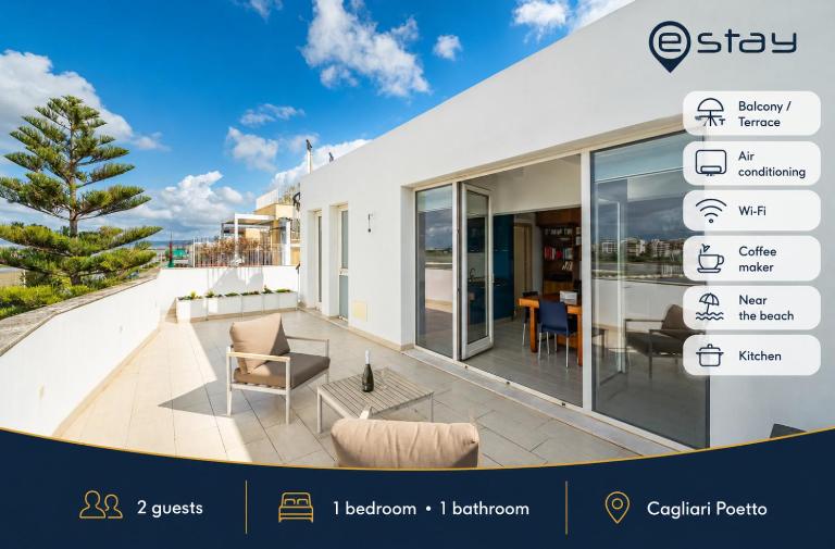 Bright Red Sunset Apartment - B&B Cagliari