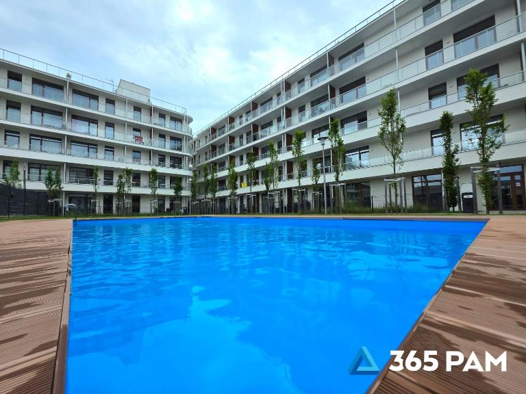 365PAM - Apartament Wydmowy - BASEN ZEWNĘTRZNY, PLAC ZABAW, PARKING W CENIE - B&B Sianożęty