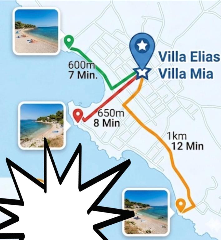 VillaMIA heated pool - jacuzzi-10 persons-boat tours - Luxury - B&B Srima