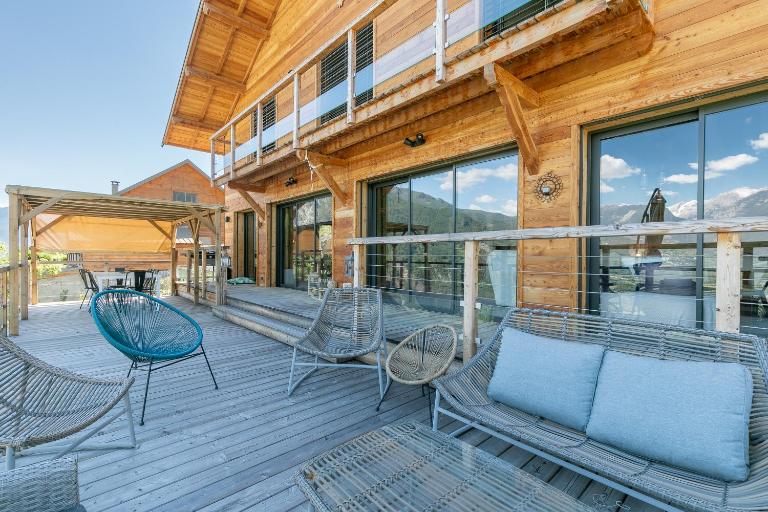 Chalet d Exception avec Terrasse Panoramique avec wifi - Ferienwohnung Réotier