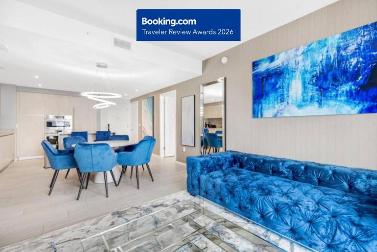 HYDE HOUSE - Luxury Waterfront 2BR 2BA Apartment Suite with direct ocean view, roof top pool, resort amenities, 25 min to FIFA! - Ferienwohnung Hollywood