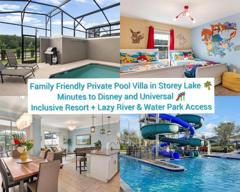 Storey Lake 4 Bedroom Lakeview Private Pool near Disney Universal SeaWorld Free Resort Access - B&B Kissimmee