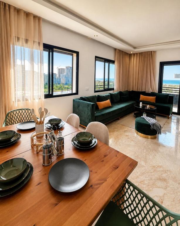 Sea & Park View Apartment - Wifi, Netflix & IPTV - Ferienwohnung Aïn Harrouda