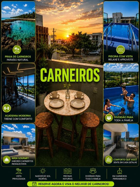 Flat,área nobre com kit turista free em carneiros - 3 min da praia - Ferienwohnung Tamandaré