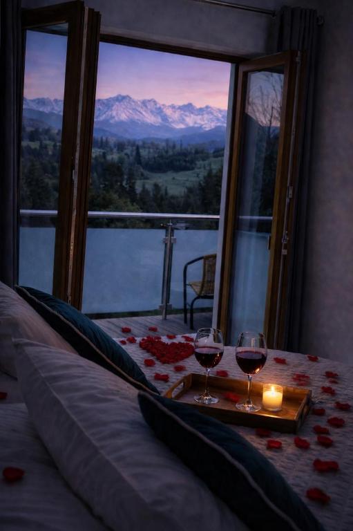Apartament Queen 2 z Jacuzzi I widokiem na Tatry - B&B Zakopane