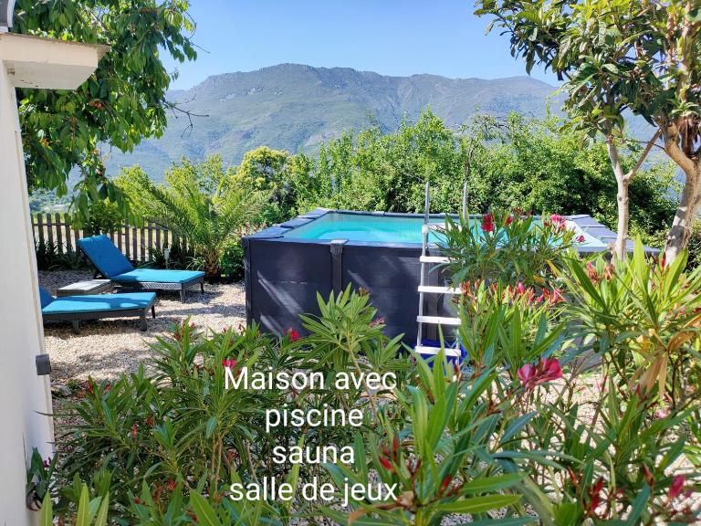 Maison Corse avec piscine et sauna - La Casa Lilia - B&B Campile