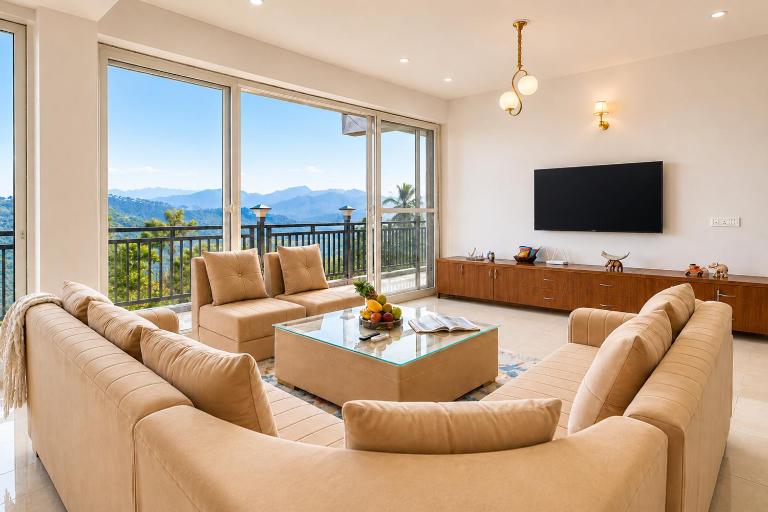 Alaya Stays Mist & Manor Cedar Pet-friendly 3-BHK Apartment with Shared Game Zone, Outdoor Seating & Scenic Views - B&B Patta