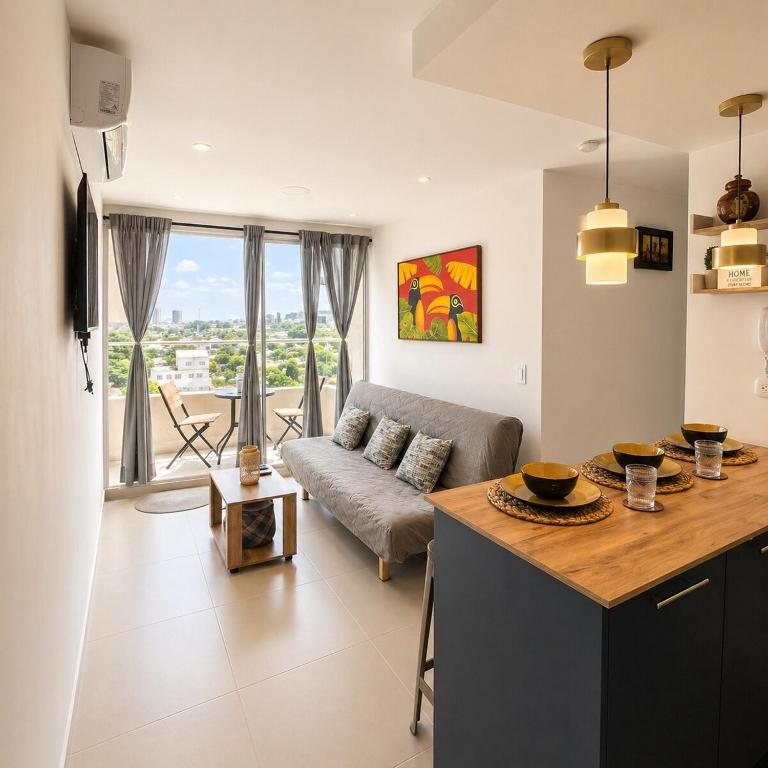 Kambiri Signature Apartment, Seaview, Pool & Afro-Caribbean Style - Ferienwohnung Cartagena