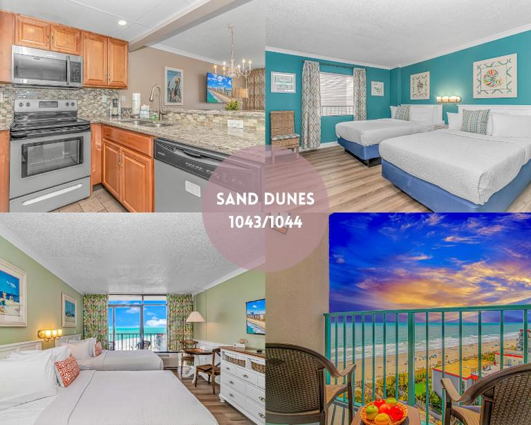 Gorgeous Oceanview Two BR! Two Condos! 1043 & 44 Sand Dunes - B&B Myrtle Beach