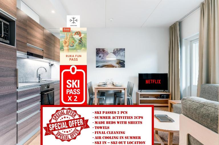 RukaHillChalet2 Ski In - Ski Out - SkiPass & Summer activities x2 - Chambres d'hôtes Ruka