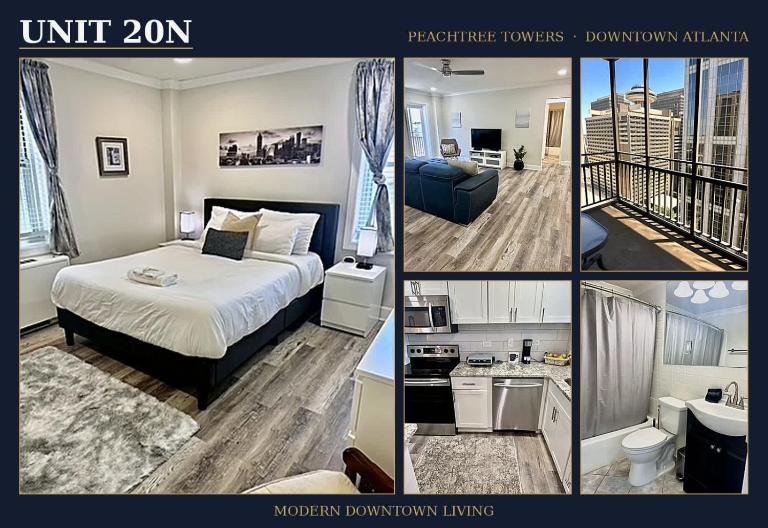 20N - Stylish 1BD 1BA Condominium in the Heart of Downtown - B&B Atlanta