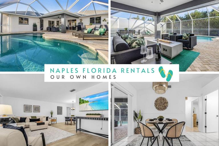 4BRM Stylish Private Home, HTD POOL-Close To Beaches-BBQ-Pets OK-Spotless Clean - Chambres d'hôtes Naples