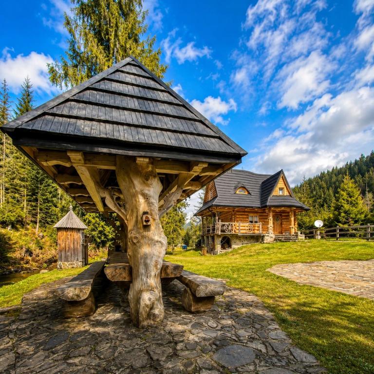 Bacówka Polanki - domek z balią - B&B Obidowa
