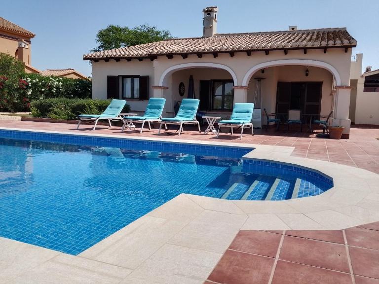 Luxurious private villa 3 bedrooms first line gof - Ferienwohnung Fuente-Álamo de Murcia