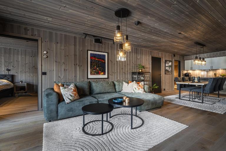 Modern ski-inn-ski-out apartment with sauna, Hemsedal - B&B Hemsedal