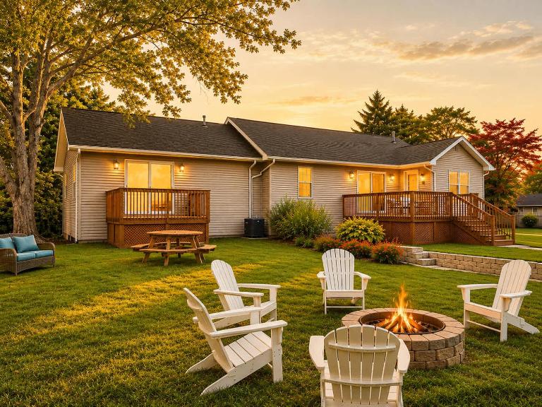 Stargazer Meadows with Firepit BBQ & Ideal Location - Family Friendly - B&B Fennville