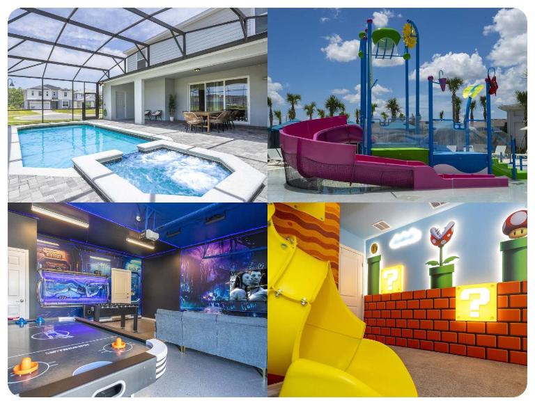 10BR Villa with Pool Themed Rooms Near Disney - B&B Orlando