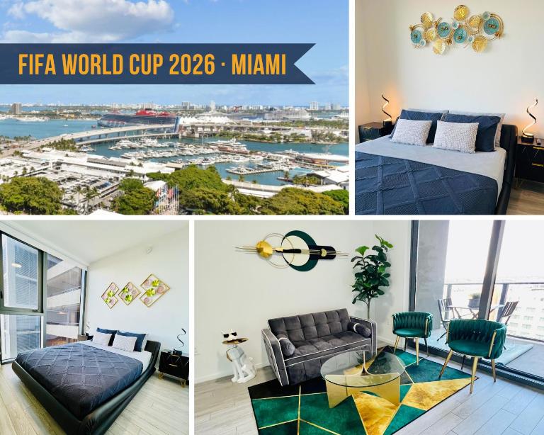 Miami•World Cup 2026•Rooftop Pool•BBQ•Gym•Parking - Ferienwohnung Miami