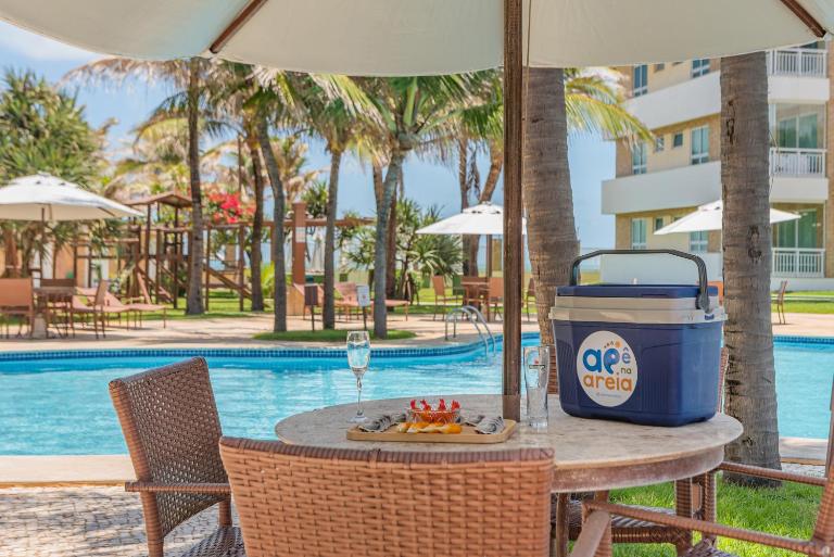 Tenha a praia aos seus pés - Apê na Areia com banheira, 2 suítes em condomínio exclusivo com lazer e acesso direto ao mar - B&B Aquiraz