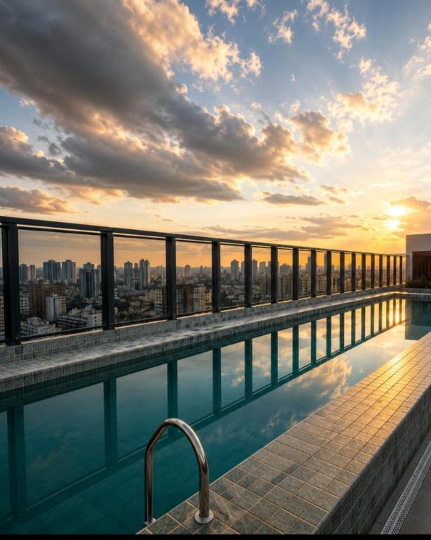 GRU SKY Studio, Novo, Alto Padrão, Self Check-in, Rooftop, a 10 minutos do aeroporto - B&B Guarulhos