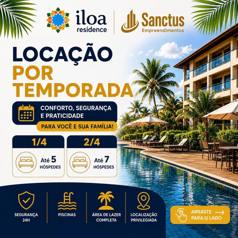 Apartamentos Premium no Iloa Residence - Ferienwohnung Barra de São Miguel